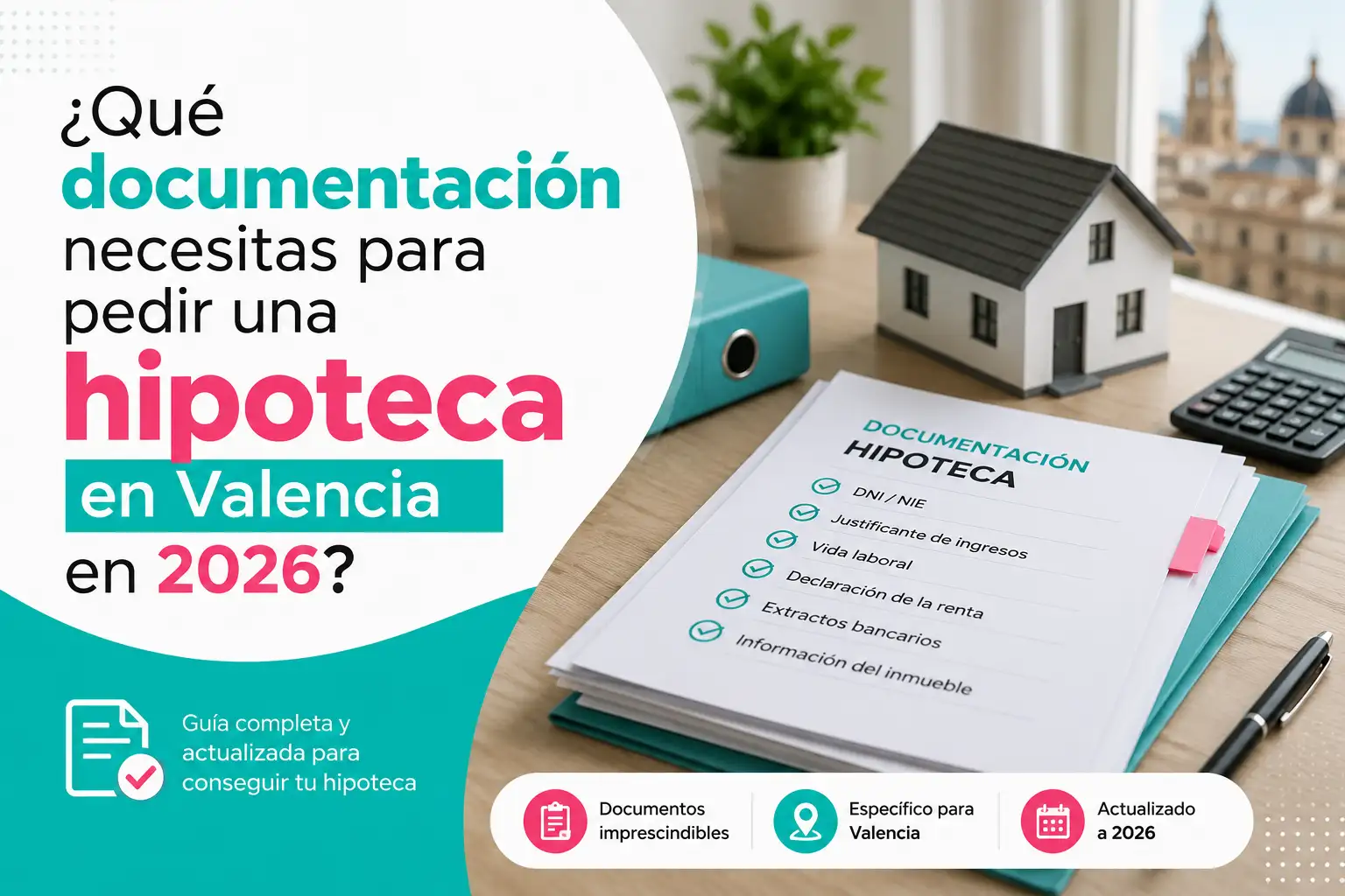 que documentacion necesitas para pedir una hipoteca en valencia